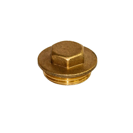 Korek mosiężny 1" GZ trzpień sześciokątny