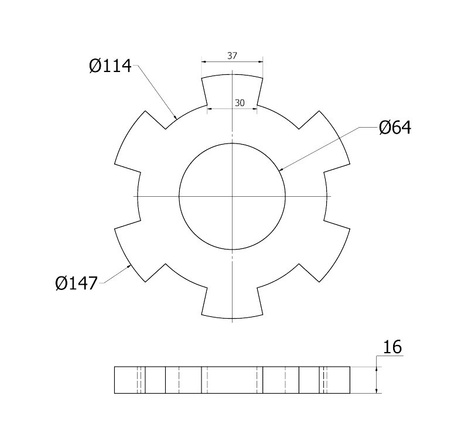 Wkładka gumowa sprzęgła E-10