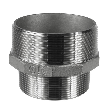 Nypel redukcyjny nierdzewny kwasoodporny (316) 4" GZ x 3" GZ Profec