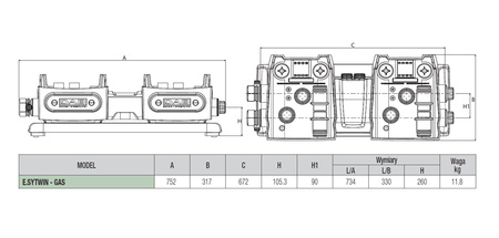 Łącznik pomp E.SYTWIN