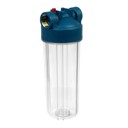 Obudowa filtra 10" przyłącze 1" (2-częściowa) + płytka montażowa + klucz Polaqua