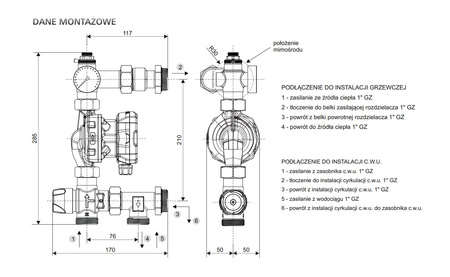 Moduł mieszająco-pompowy W-MOD ePCO 25/40-70ZK LFP