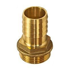 Końcówka węża mosiężna 1" GZ x 20mm (3/4") tuleja Profec