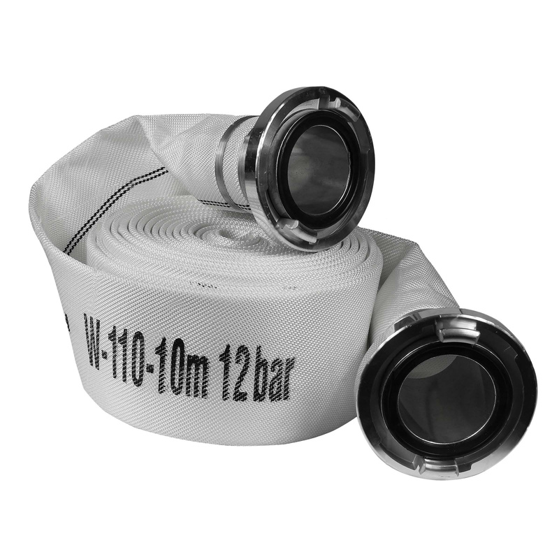 Wąż strażacki (pożarniczy) do motopomp 110mm/10m ze złączami typu STORZ, (12 Bar) Bodtech