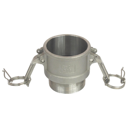 Szybkozłącze Camlock typ B 2" BSPT Aluminium