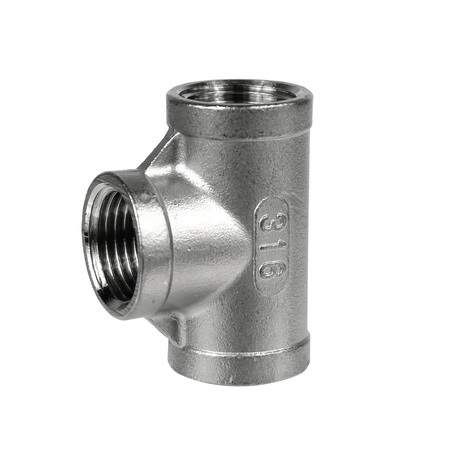 Trójnik nierdzewny kwasoodporny (316) 1/2" GW x 1/2" GW x 1/2" GW Profec