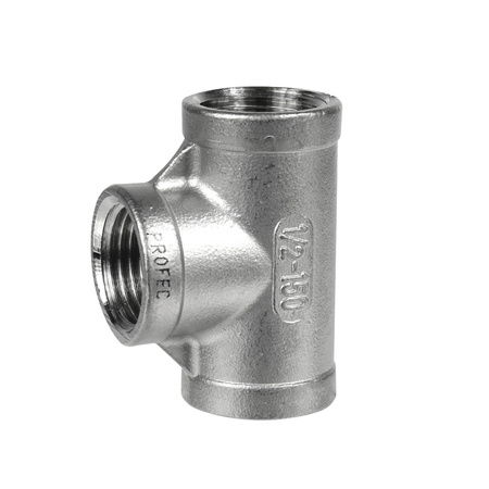 Trójnik nierdzewny kwasoodporny (316) 1/2" GW x 1/2" GW x 1/2" GW Profec