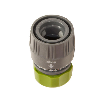 Szybkozłączka ogrodnicza plastikowa 1/2" zacisk x KLIK żeński (szara) Hydro-Fit
