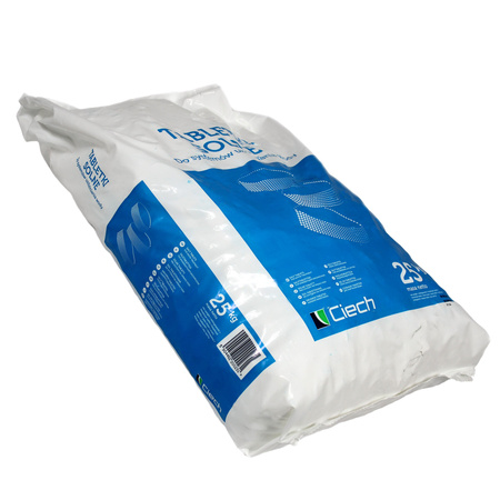 Sól w tabletkach (chlorek sodu) 25 kg (CIECH) QEMETICA