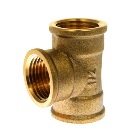 Trójnik mosiężny 1/2" GW