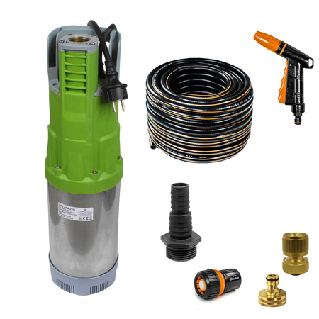 Zestaw pompa zatapialna LIFT 45 AUTOMAT 1,0kW/230V + wąż tłoczny Carat 3/4" 25m + złączki na zestaw