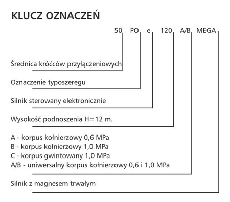 Pompa obiegowa C.O. 25POe100C MEGA LFP