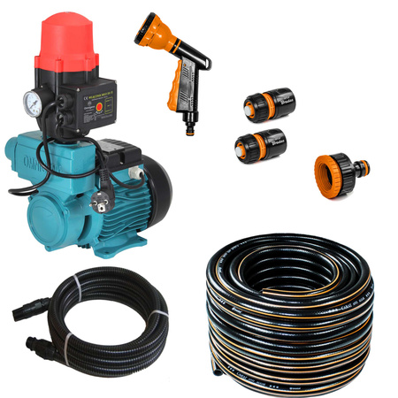 Zestaw hydroforowy WZ 750 + BRIO SK-13 0,75kW/230V + wąż ssący 7m + wąż tłoczny Carat 20m + złączki na węża