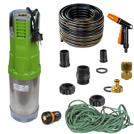 Zestaw pompa zatapialna LIFT 35 AUTOMAT 1,0kW/230V + wąż tłoczny Carat 3/4" 50m + złączki na zestaw