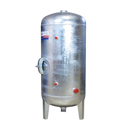 Zbiornik ocynkowany 2000L 10BAR pionowy Wimest + osprzęt