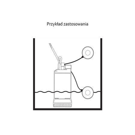 Wyłącznik pływakowy KEY 0,5mb H07RNF 3x1mm 10(8)A (neopren)