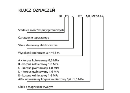 Pompa obiegowa C.O. 40POe120 A/B MEGA1+ LFP