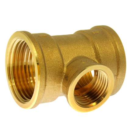 Trójnik redukcyjny mosiężny 1" x 1/2" x 1" GW