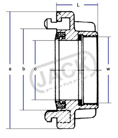 Szybkozłącze strażackie 52 (nasada GW) 6/4"