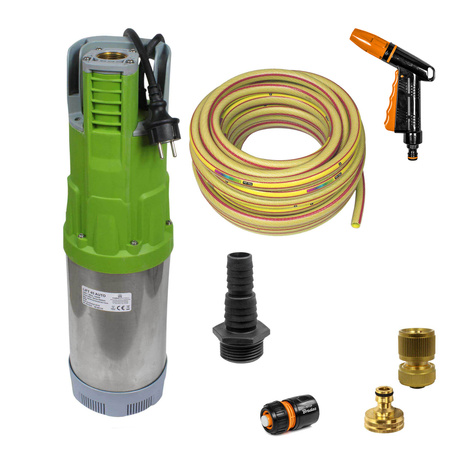 Zestaw pompa zatapialna LIFT 45 AUTOMAT 1,0kW/230V + wąż tłoczny NTS 1/2" 25m + złączki na zestaw