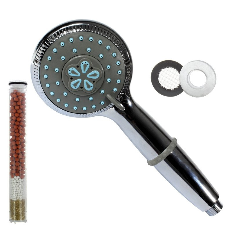 Filtr wody prysznicowy chromowany + słuchawka