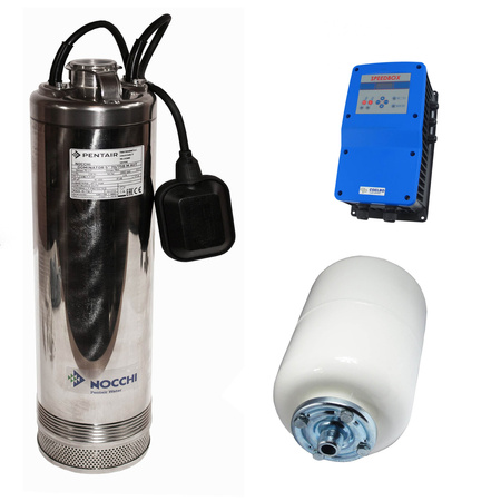 Pompa głębinowa 5" DOMINATOR 5 PLUS 140/65B M AUT 1,1kW/230V + Falownik  OELBO  +  Naczynie wyrównawcze 8L Imera Zestaw