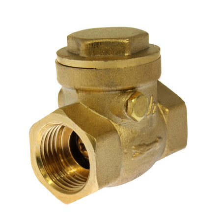 Zawór zwrotny klapowy mosiężny 1/2" GW 10BAR