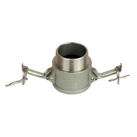 Szybkozłącze Camlock typ B 2" BSPT Aluminium