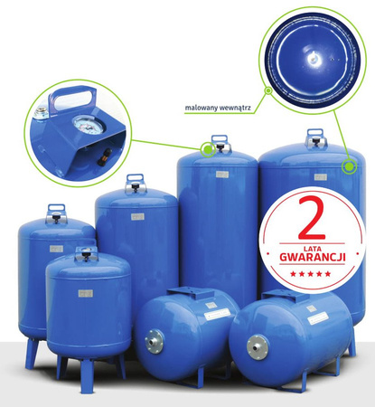 Zbiornik hydroforowy przeponowy 200L pionowy Hydro-Vacuum