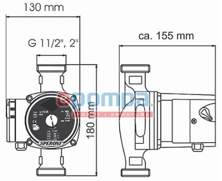 Pompa obiegowa C.O. Speroni SCR 32/80-180