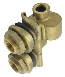 Adapter EMS (złącze szwedzkie) pompy głębinowej 5/4" brąz (podwójny)