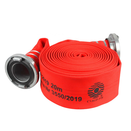 Wąż strażacki (pożarniczy) powlekany 110mm/20m ze złączami typu STORZ, Korus