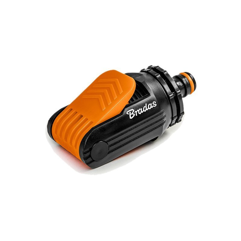 Przejściówka (adapter) ogrodnicza plastikowa na kran x KLIK męski (czarna) Bradas