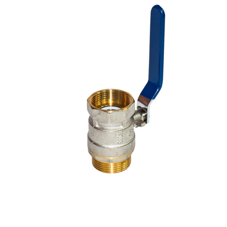 Zawór kulowy mosiężny 6/4" GWxGZ 25BAR, z rączką (typ 104)