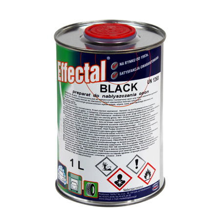 Nabłyszczacz do elementów gumowych Effectal Black 1 L