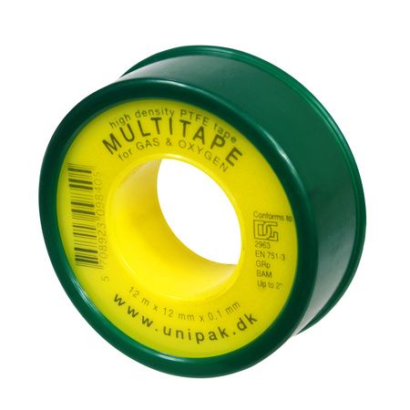 Taśma teflonowa MULTITAPE PTFE 12m x 12mm x 0,1mm