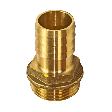 Końcówka węża mosiężna 3/4" GZ x 25mm (1") tuleja Profec