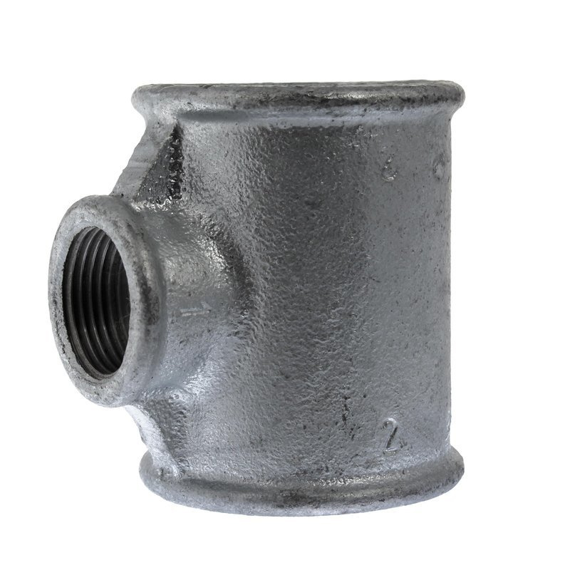 Trójnik redukcyjny ocynkowany 2" GW x 1" GW x 2" GW