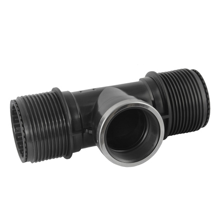 Trójnik PE zaciskowy 110mm x 4"GW x 110mm PN10