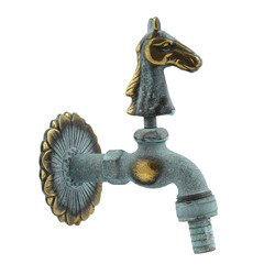 Zawór czerpalny (kranik) grzybkowy, koń (GZ 1/2" x 12mm)