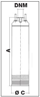 Pompa głębinowa 5" DOMINATOR 5 140/65B M 1,1kW/230V