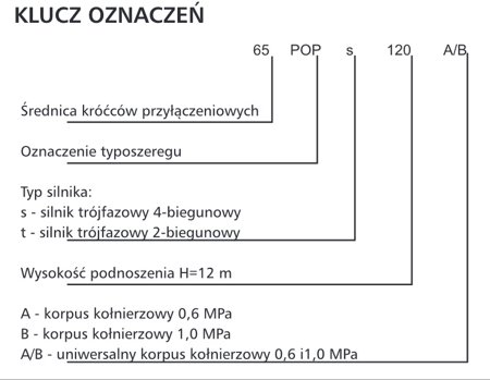 Pompa obiegowa C.O. 40POPt120 A/B