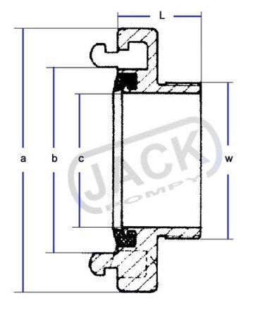 Szybkozłącze strażackie 52 (nasada GZ) 5/4"