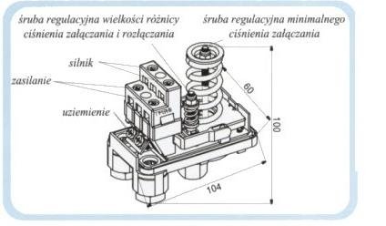 Wyłącznik ciśnieniowy hydroforowy PM12 do 12BAR 230V Italtecnica