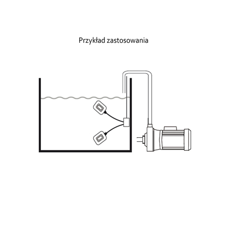 Wyłącznik pływakowy ZWQ 1500 3x1 (4 otwory) IBO