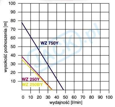 Zestaw hydroforowy WZ 250/2L 0,25kW/230V + wąż ssący 4m